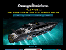 Tablet Screenshot of cancunyachtrentals.com